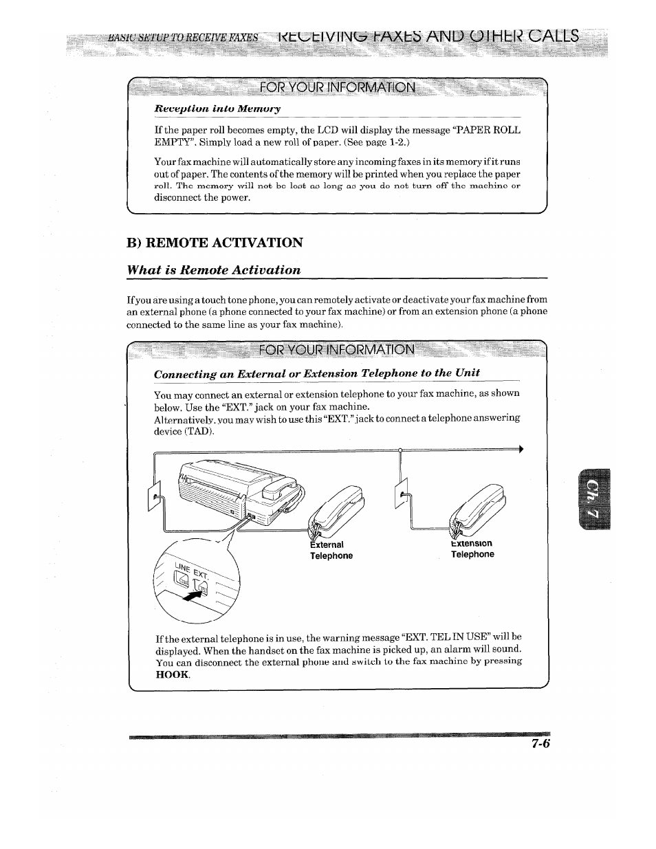 For your information, Uihbk calls | Brother INTELLIFAX 710M User Manual | Page 61 / 92