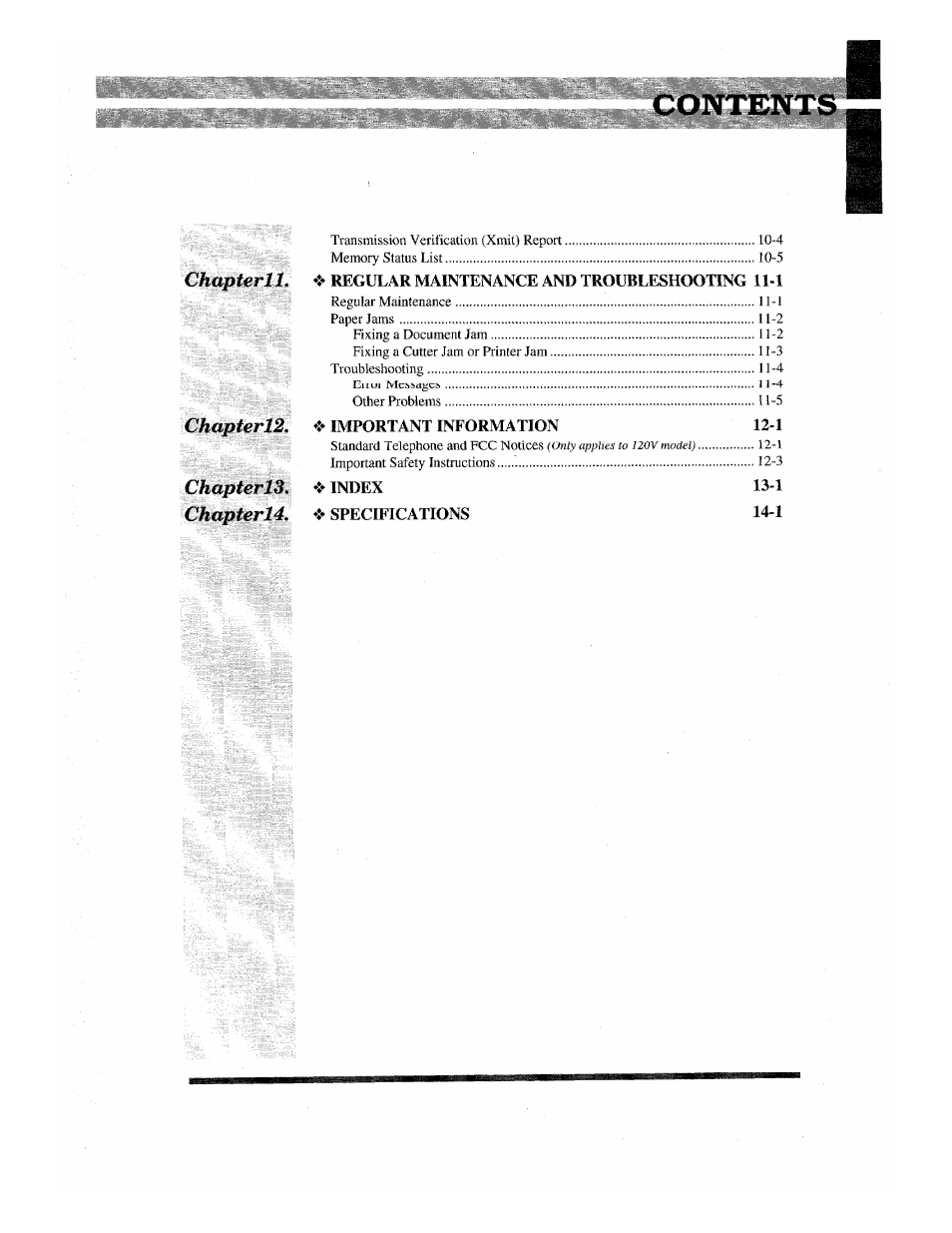 Brother INTELLIFAX 710M User Manual | Page 7 / 92