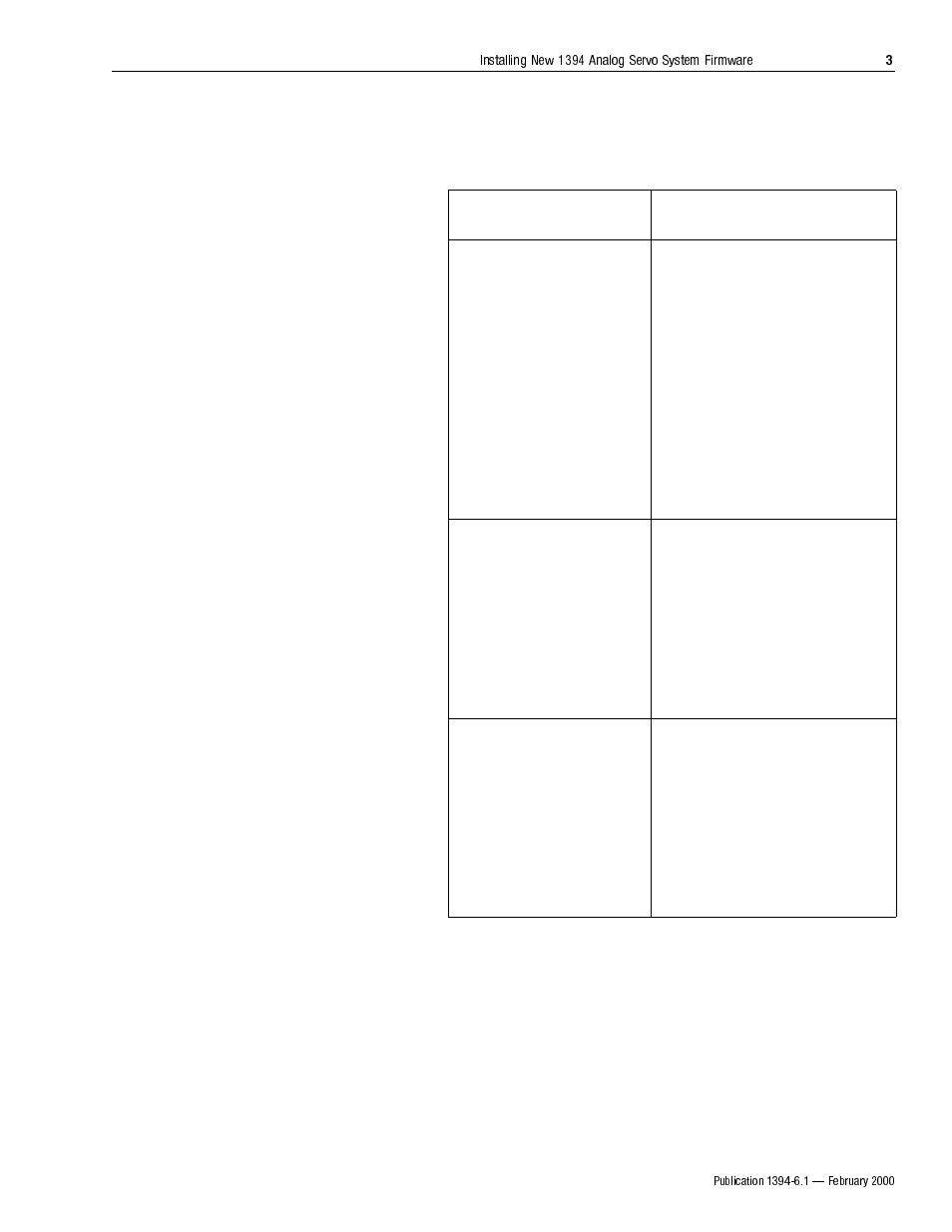 Rockwell Automation 1394 Analog Servo System Firmware User Manual | Page 3 / 8