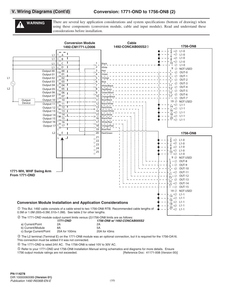 Rockwell Automation 1492-CM1771-LD006 Field Conversion Module User Manual | Page 10 / 12