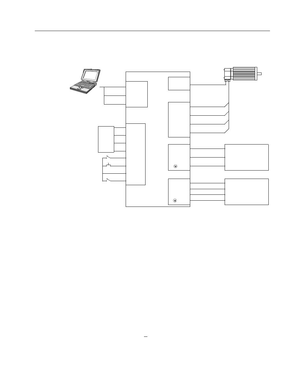 Connection diagram, Configuration, Step up/step down controller connection diagram | Rockwell Automation 1398-DDM-xxx USE MNL/ULTRA 200 DIG.SERVO.DR User Manual | Page 147 / 307