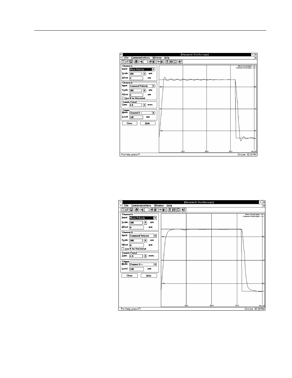 Underdamped signal, Overdamped signal | Rockwell Automation 1398-DDM-xxx USE MNL/ULTRA 200 DIG.SERVO.DR User Manual | Page 181 / 307