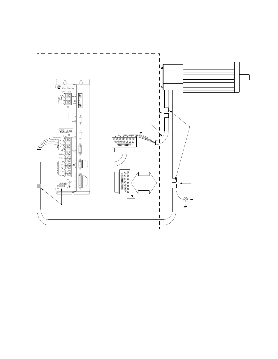 Y-series motors to ultra 200 series drive, Y-series motor | Rockwell Automation 1398-DDM-xxx USE MNL/ULTRA 200 DIG.SERVO.DR User Manual | Page 241 / 307