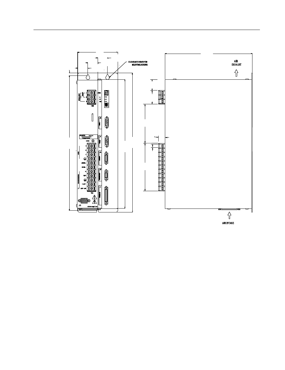 1398-ddm mounting dimension | Rockwell Automation 1398-DDM-xxx USE MNL/ULTRA 200 DIG.SERVO.DR User Manual | Page 53 / 307