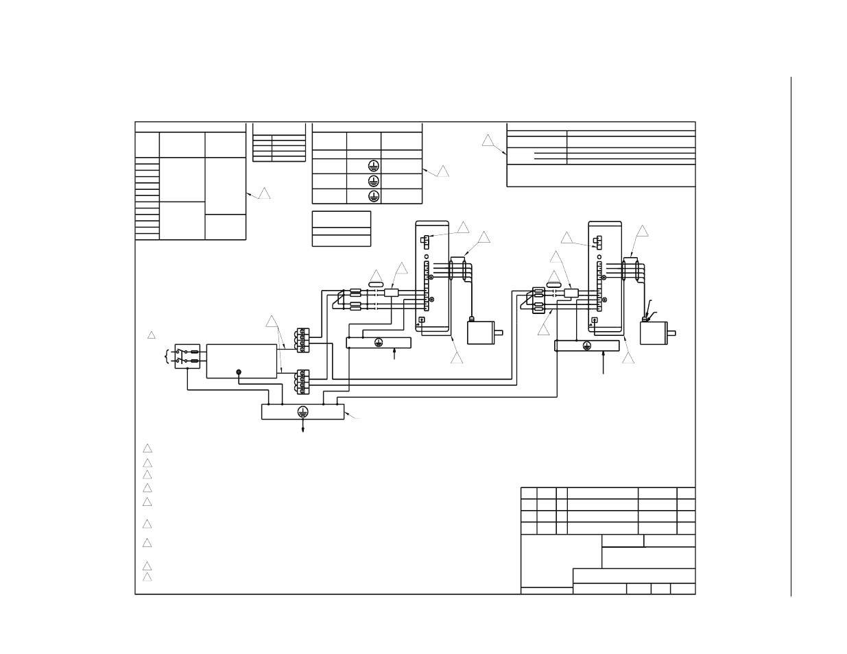 Power wiring diagram, Figure 5.4, Figure 5.4 power wiring diagrams (sheet 1 of 3) | Released, Input power wires | Rockwell Automation 1398-DDM-xxx USE MNL/ULTRA 200 DIG.SERVO.DR User Manual | Page 61 / 307