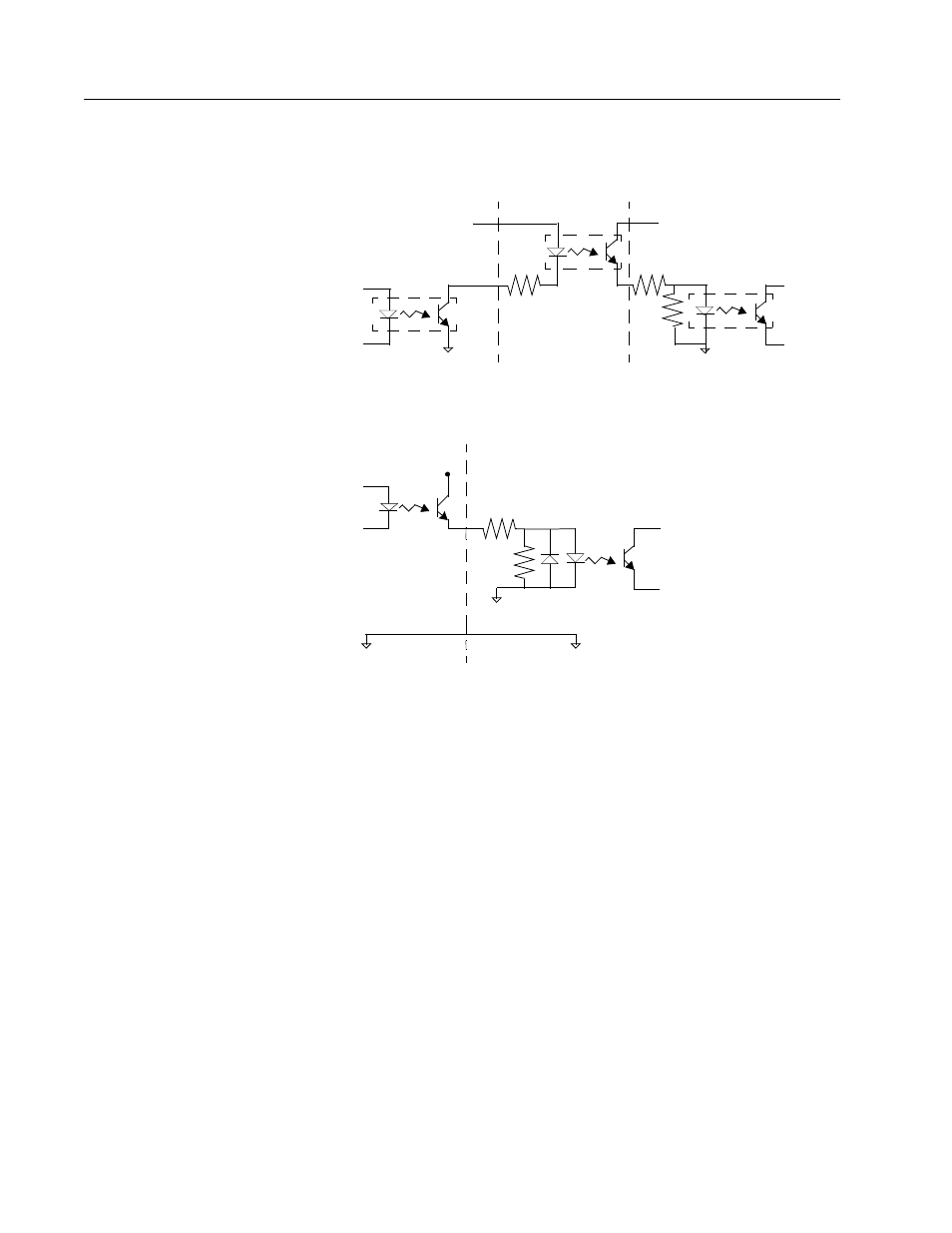 Drive input connected to active low output using, An opto-isolator, Drive input connected to sourcing output | Rockwell Automation 1398-DDM-xxx USE MNL/ULTRA 200 DIG.SERVO.DR User Manual | Page 72 / 307