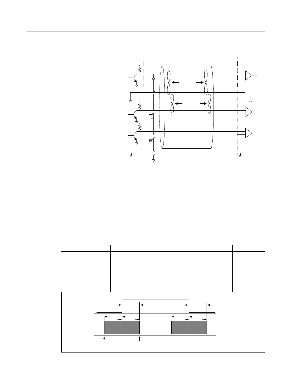 Single-ended encoder interface via open collector, Transistor with 24 vdc pull-up (not recommended), Step/direction and cw/ccw (step up/step down) | Interface specifications | Rockwell Automation 1398-DDM-xxx USE MNL/ULTRA 200 DIG.SERVO.DR User Manual | Page 88 / 307
