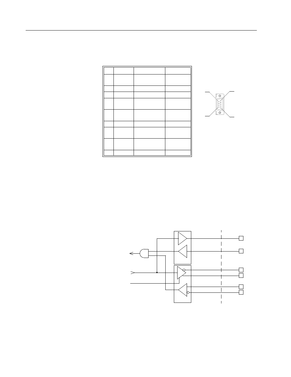 J4 and j5–serial port, J4 and j5 – serial port, Rs-232/485 interface circuit | E 6-34, Ge 6-34 | Rockwell Automation 1398-DDM-xxx USE MNL/ULTRA 200 DIG.SERVO.DR User Manual | Page 98 / 307