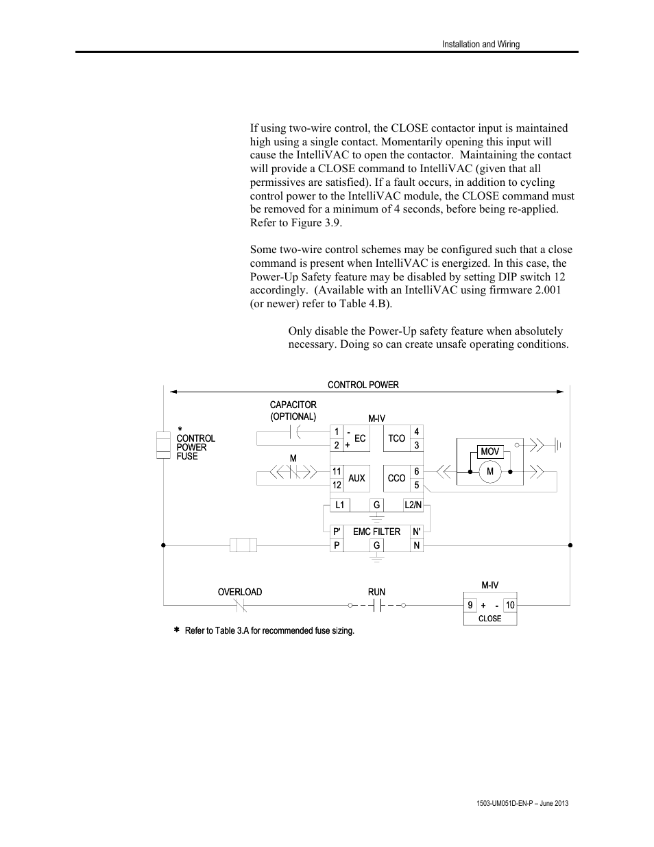 Two-wire control | Rockwell Automation 1503VC IntelliVAC Contactor Control Module User Manual | Page 23 / 44