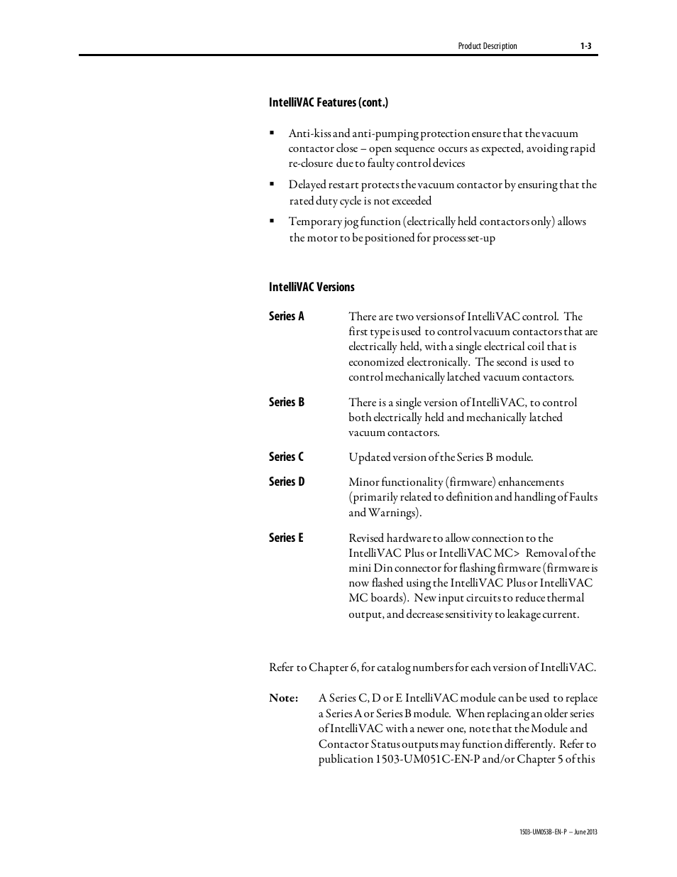 Rockwell Automation 1503FC IntelliVAC Contactor Control Module - Series E User Manual | Page 7 / 55