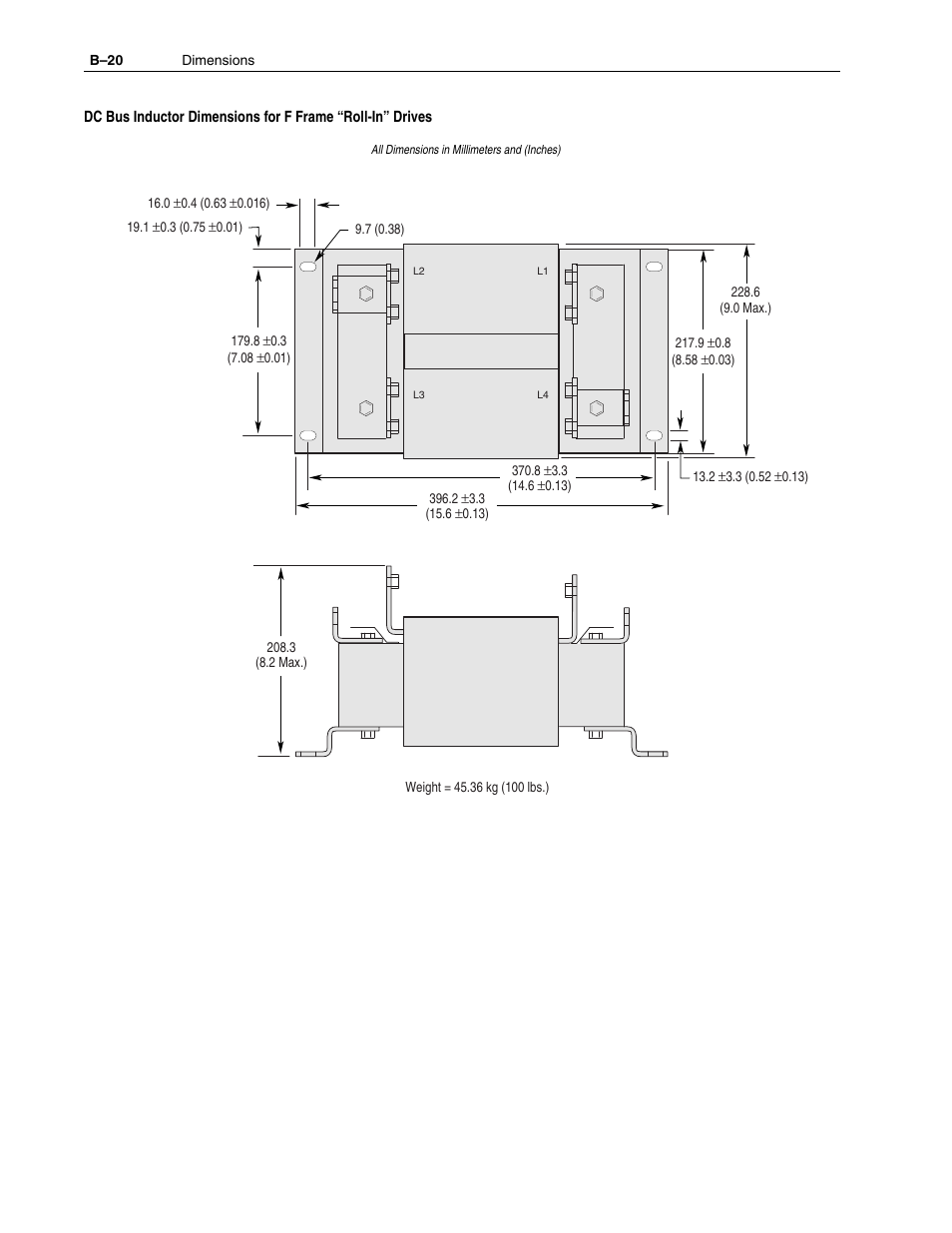 B–20 | Rockwell Automation 1336F PLUS II User Manual - Firmware 1.xxx-6.xxx User Manual | Page 194 / 212