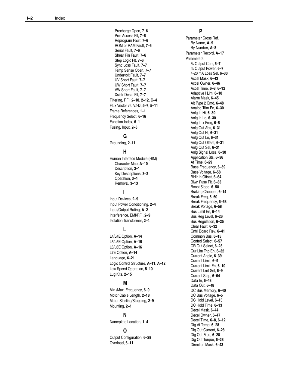 Rockwell Automation 1336F PLUS II User Manual - Firmware 1.xxx-6.xxx User Manual | Page 208 / 212