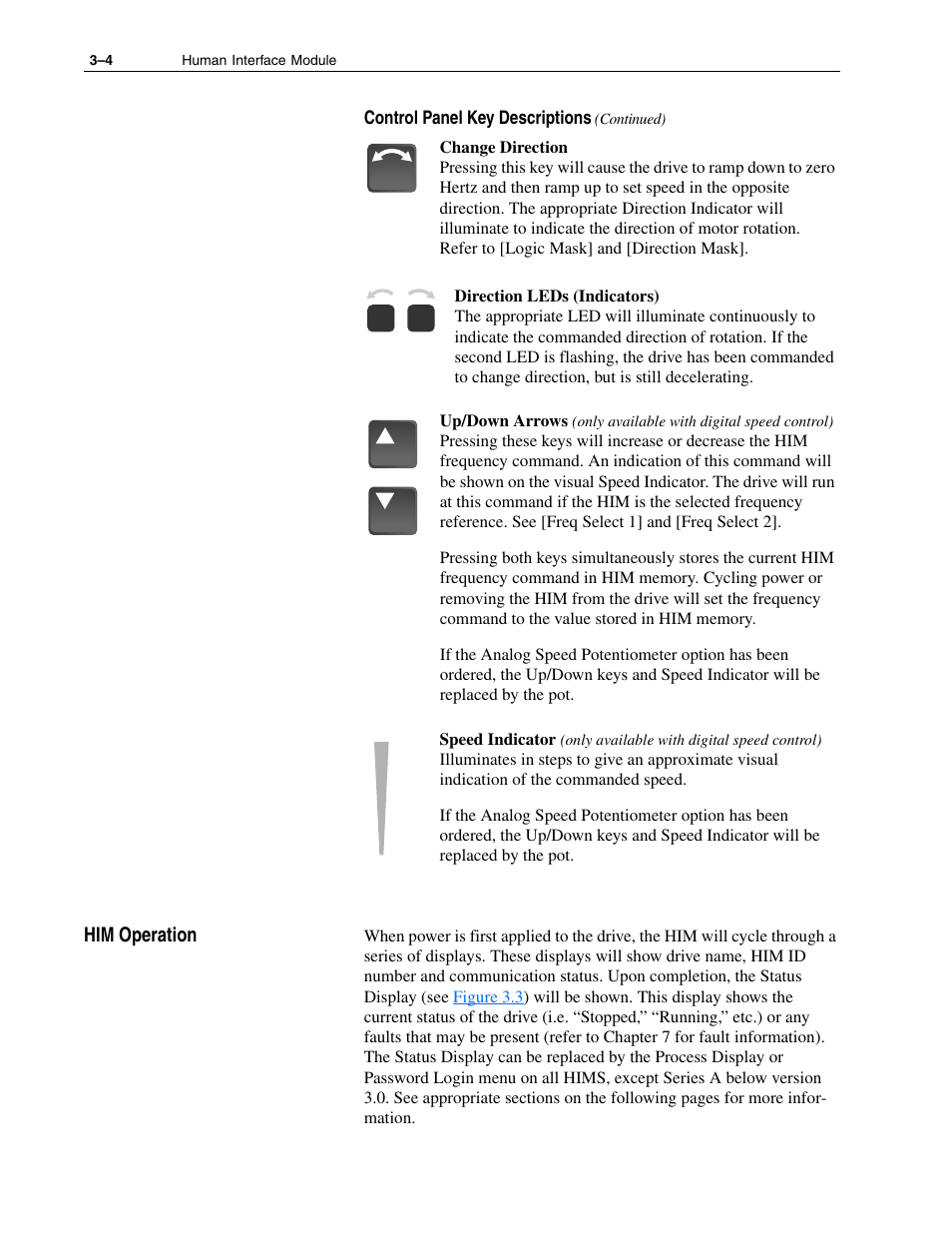 Him operation, Him operation –4 | Rockwell Automation 1336F PLUS II User Manual - Firmware 1.xxx-6.xxx User Manual | Page 56 / 212