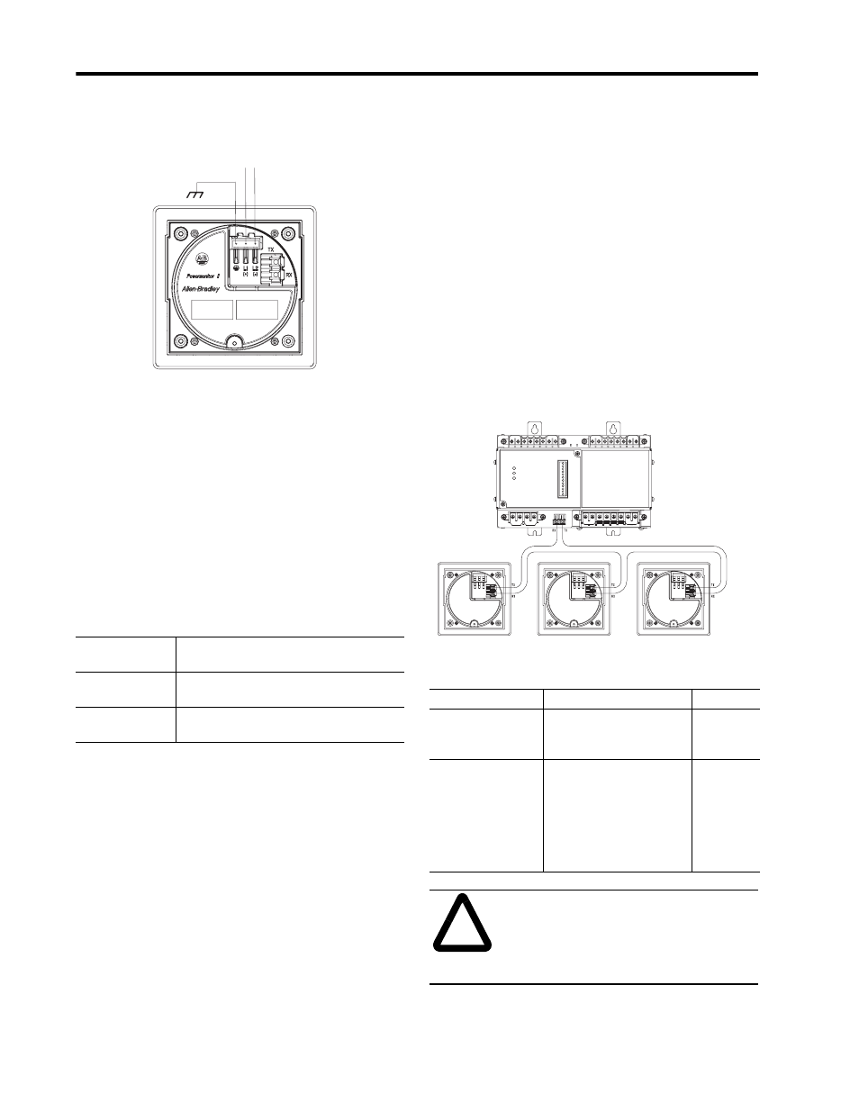 Wiring of display module | Rockwell Automation 1403-DM_LM_MM Powermonitor II Instruction Sheet User Manual | Page 30 / 88