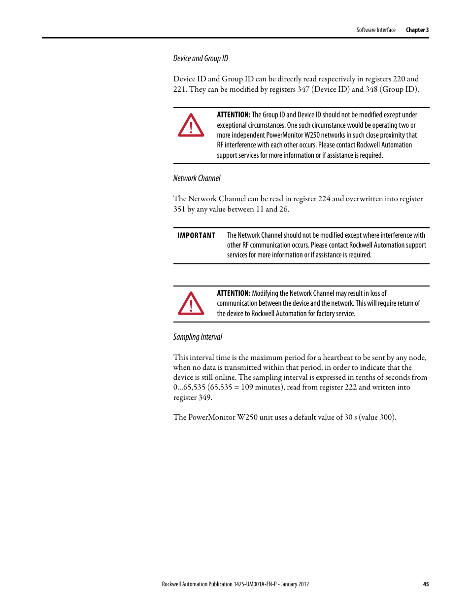 Rockwell Automation 1425 PowerMonitor Wireless 250 User Manual | Page 45 / 66