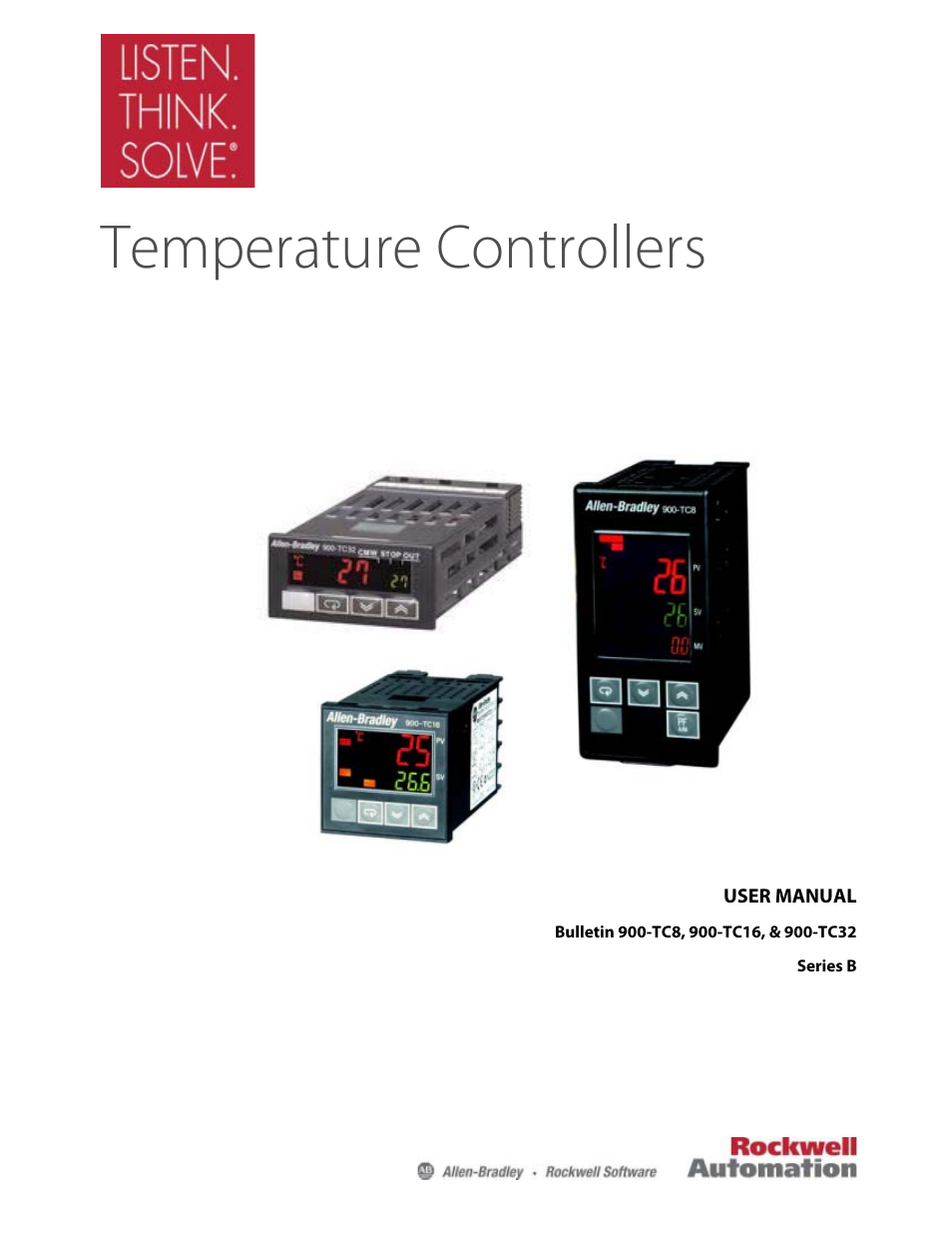 Rockwell Automation 900-TC32 Digital Temperature Controllers, Series B User Manual | 410 pages