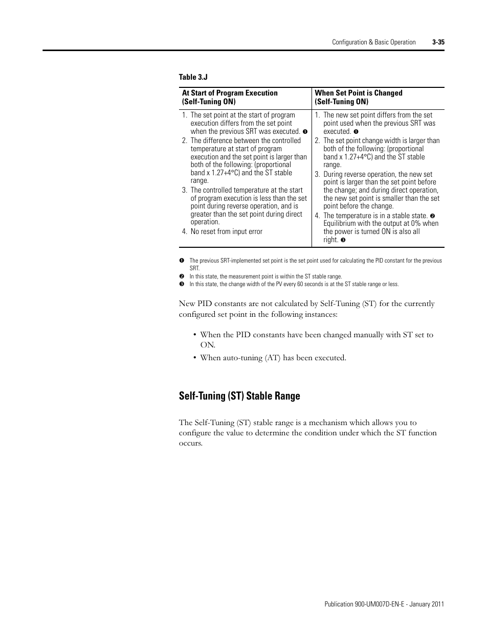 Self-tuning (st) stable range | Rockwell Automation 900-TC32 Digital Temperature Controllers, Series B User Manual | Page 105 / 410