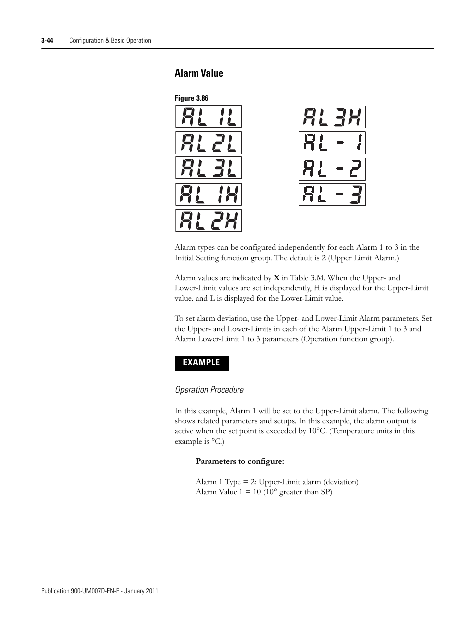 Alarm value | Rockwell Automation 900-TC32 Digital Temperature Controllers, Series B User Manual | Page 114 / 410