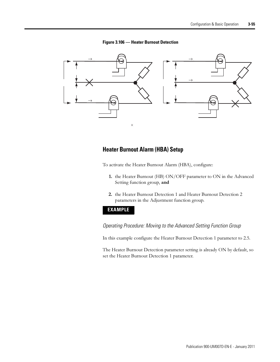 Heater burnout alarm (hba) setup | Rockwell Automation 900-TC32 Digital Temperature Controllers, Series B User Manual | Page 125 / 410