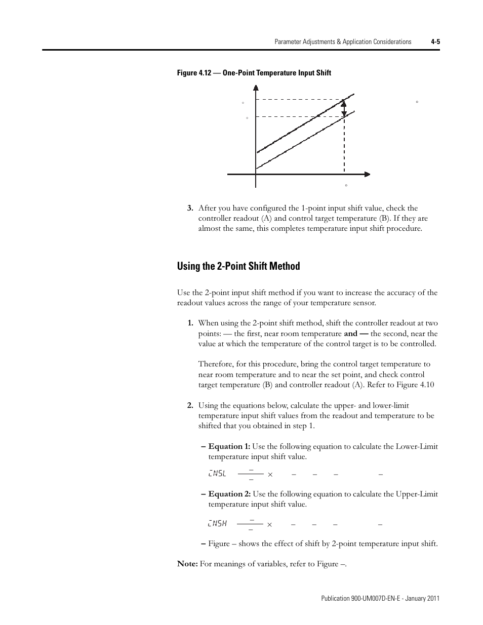 Using the 2-point shift method | Rockwell Automation 900-TC32 Digital Temperature Controllers, Series B User Manual | Page 141 / 410