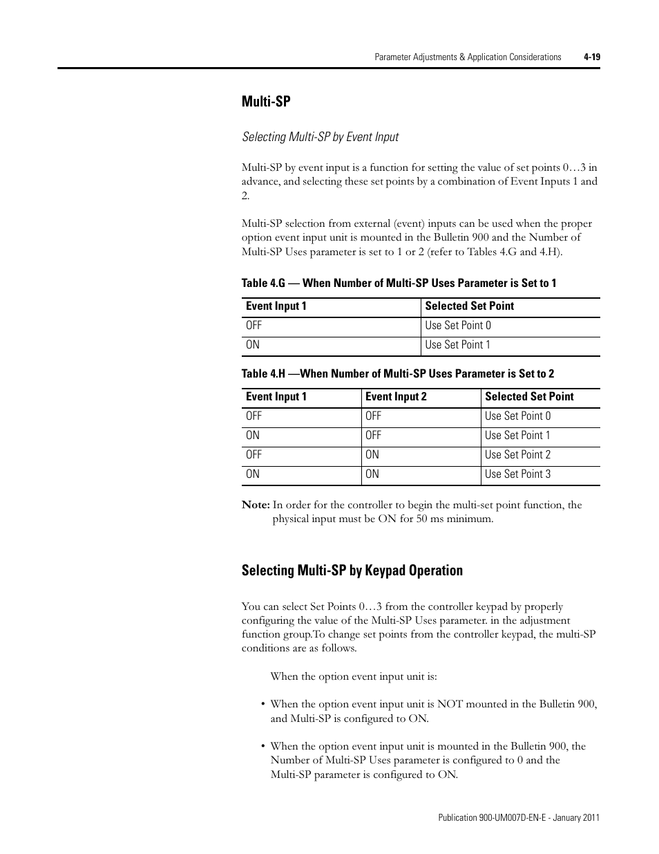 Multi-sp, Selecting multi-sp by keypad operation | Rockwell Automation 900-TC32 Digital Temperature Controllers, Series B User Manual | Page 155 / 410