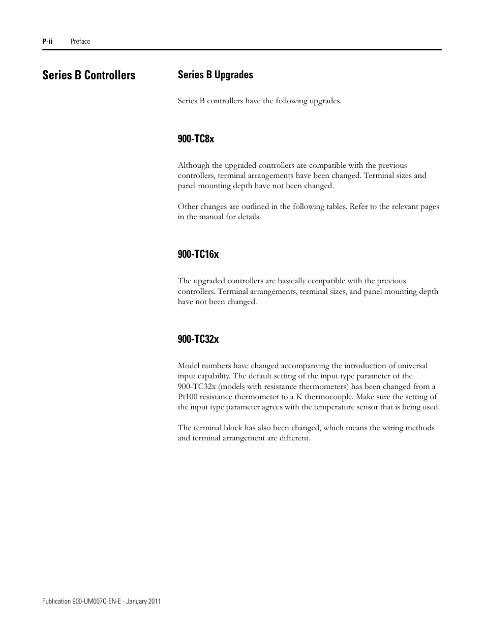 Series b controllers | Rockwell Automation 900-TC32 Digital Temperature Controllers, Series B User Manual | Page 16 / 410