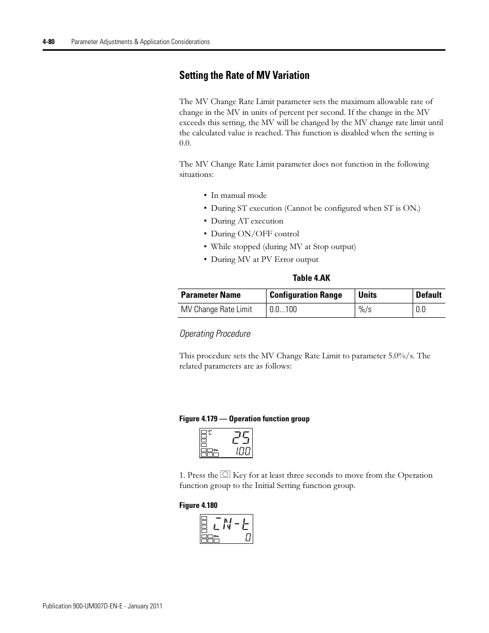 In-t, Setting the rate of mv variation | Rockwell Automation 900-TC32 Digital Temperature Controllers, Series B User Manual | Page 216 / 410