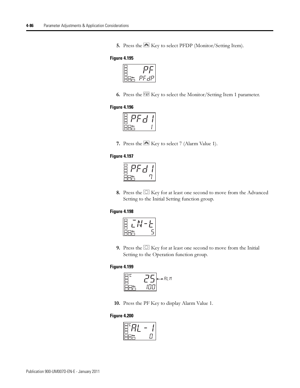 Pfd1, In-t, Al-1 | Rockwell Automation 900-TC32 Digital Temperature Controllers, Series B User Manual | Page 222 / 410