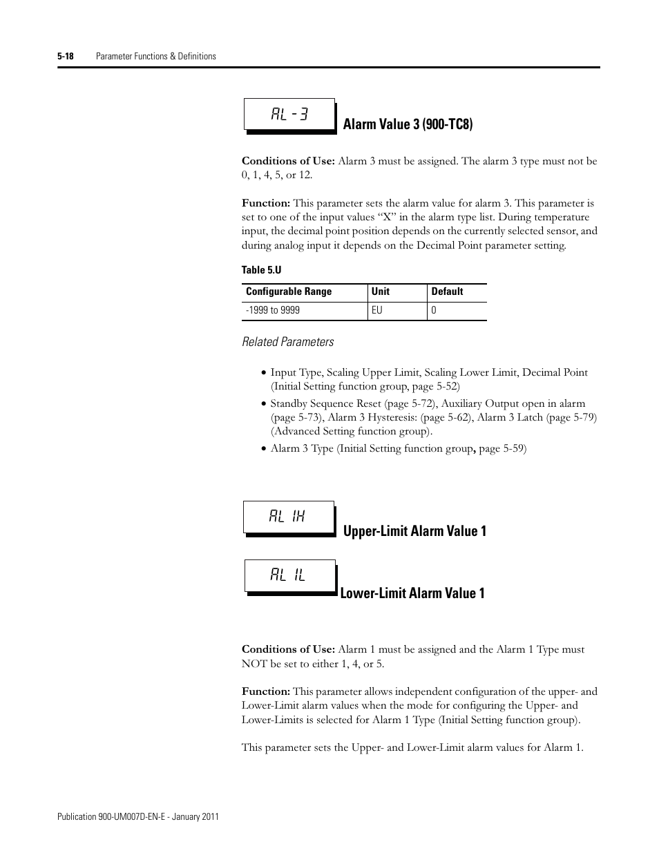 Al1l, Al-3 al1h | Rockwell Automation 900-TC32 Digital Temperature Controllers, Series B User Manual | Page 246 / 410