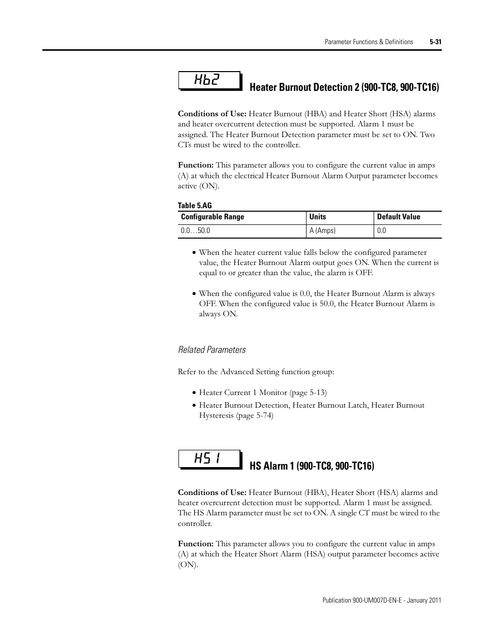 Hb2 hs1 | Rockwell Automation 900-TC32 Digital Temperature Controllers, Series B User Manual | Page 259 / 410