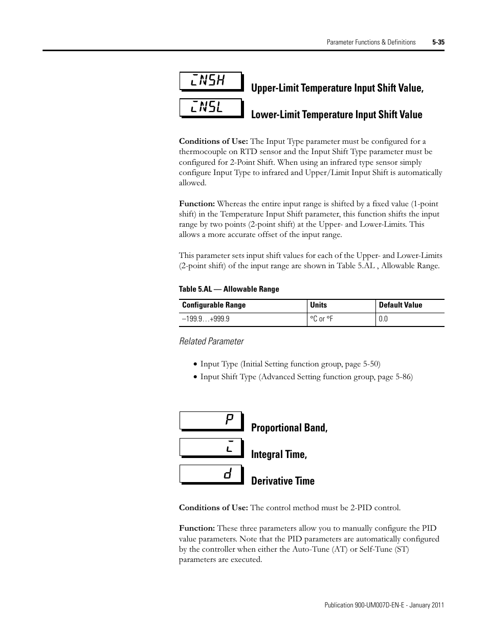 Insh insl p i d | Rockwell Automation 900-TC32 Digital Temperature Controllers, Series B User Manual | Page 263 / 410