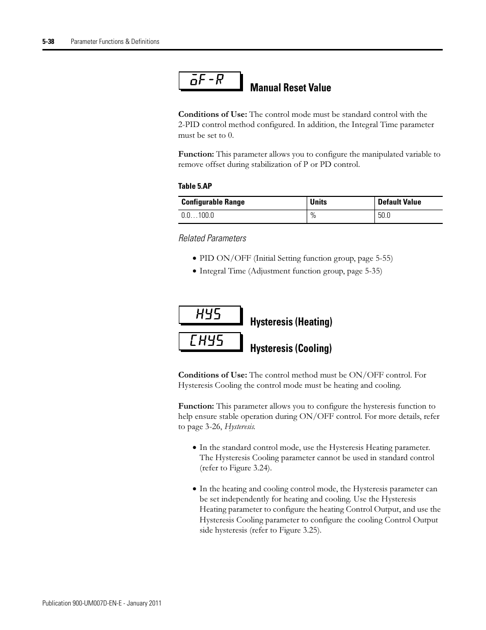 Of-r hys chys | Rockwell Automation 900-TC32 Digital Temperature Controllers, Series B User Manual | Page 266 / 410