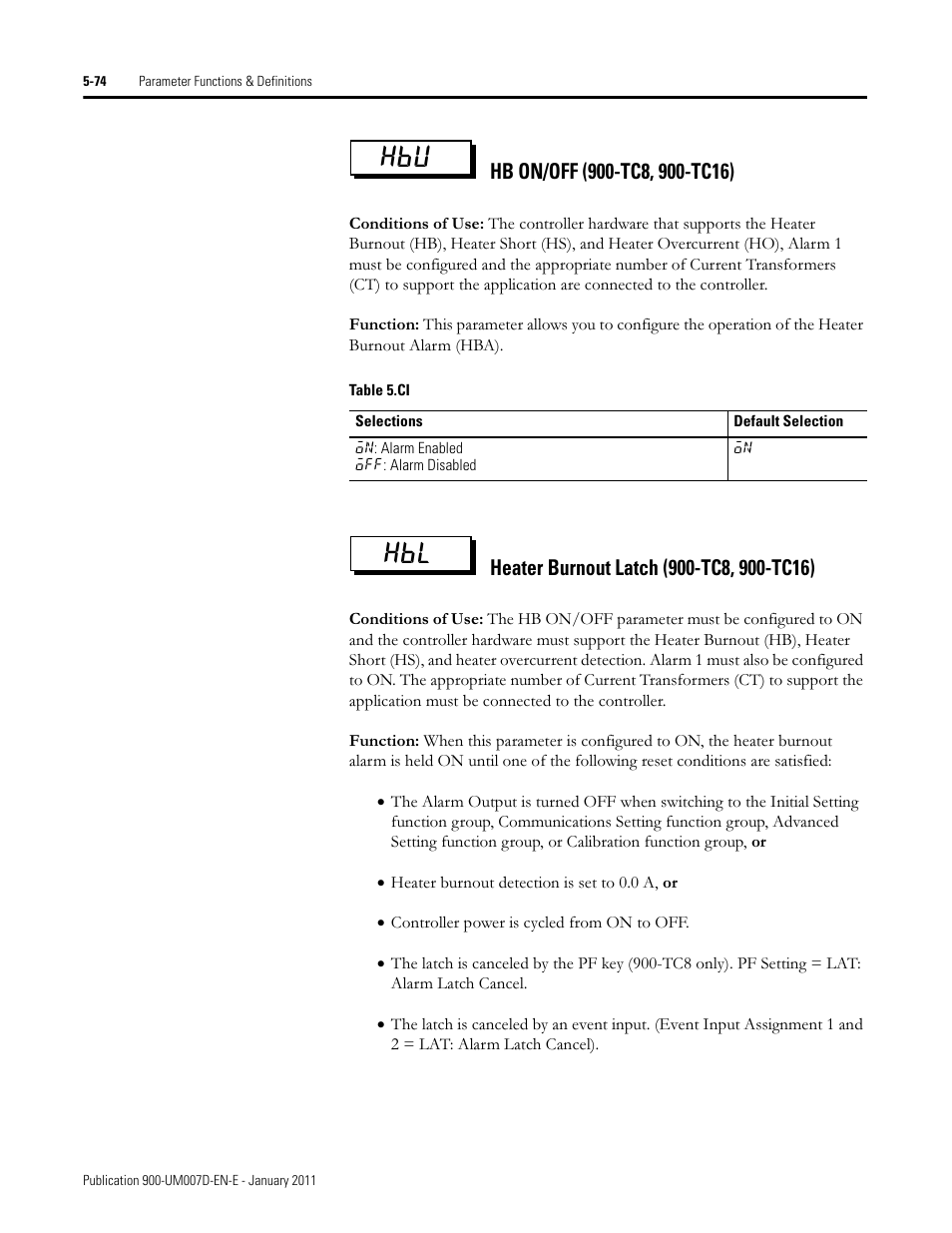 Hbu hbl | Rockwell Automation 900-TC32 Digital Temperature Controllers, Series B User Manual | Page 302 / 410