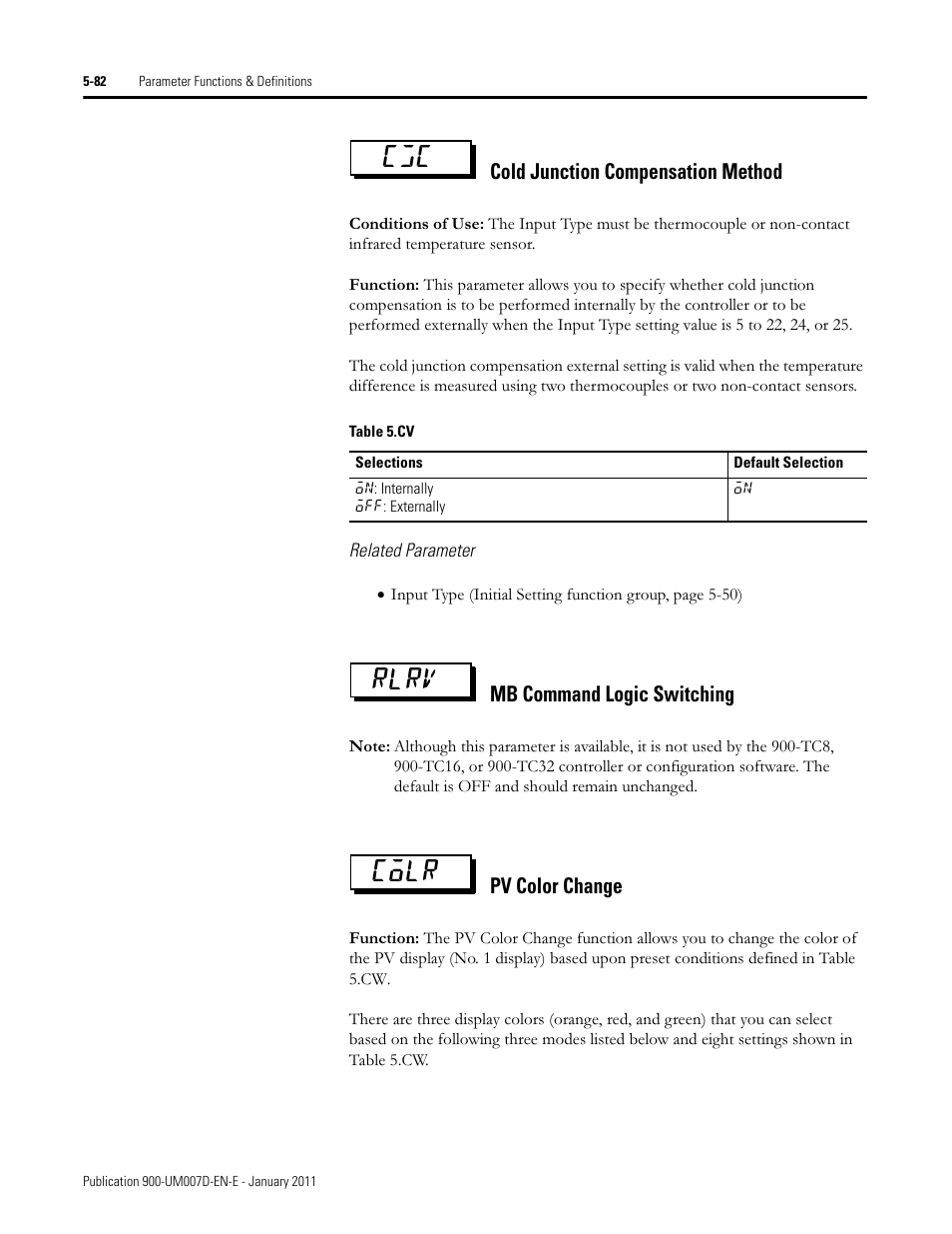 Cgc rlrv colr | Rockwell Automation 900-TC32 Digital Temperature Controllers, Series B User Manual | Page 310 / 410