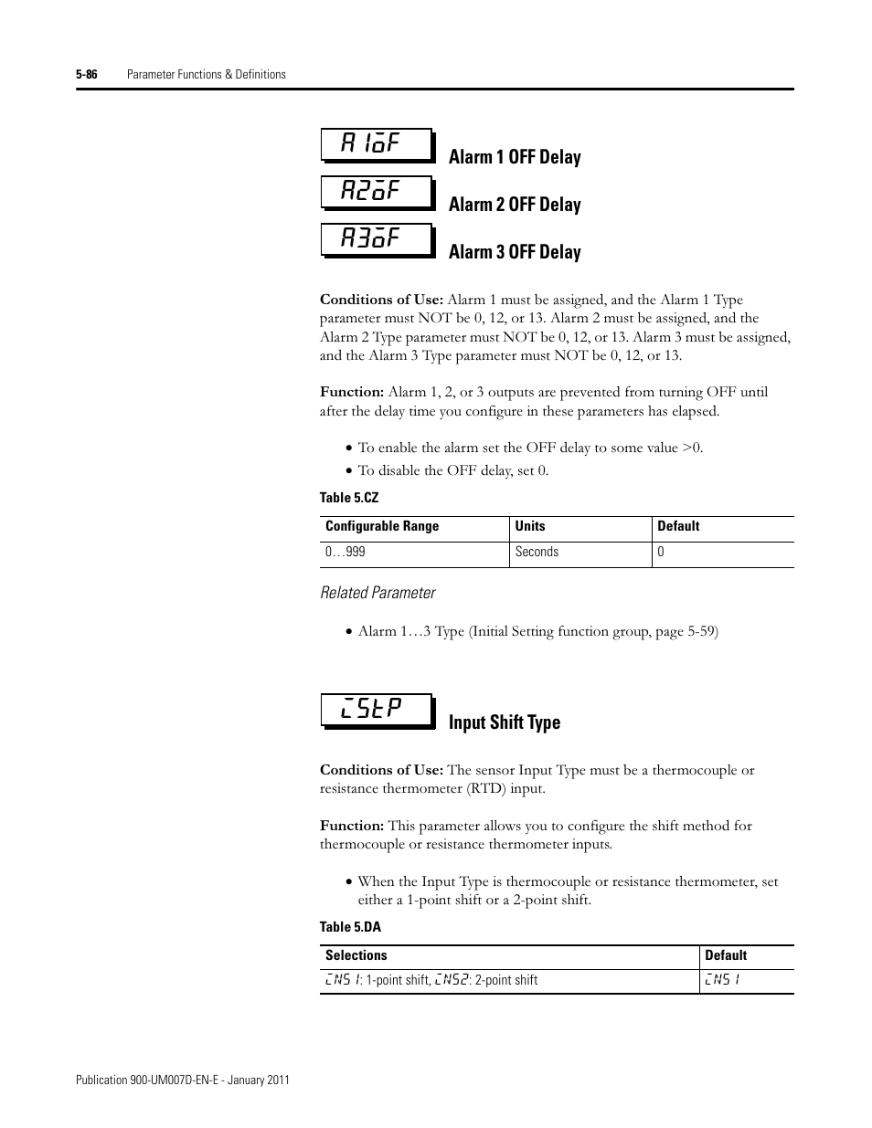 A1of a2of a3of istp, Input shift type | Rockwell Automation 900-TC32 Digital Temperature Controllers, Series B User Manual | Page 314 / 410