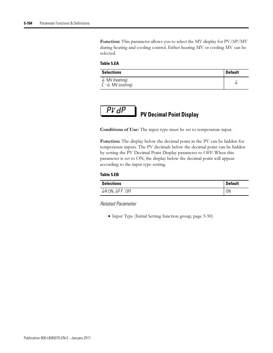 Pvdp, Pv decimal point display | Rockwell Automation 900-TC32 Digital Temperature Controllers, Series B User Manual | Page 332 / 410