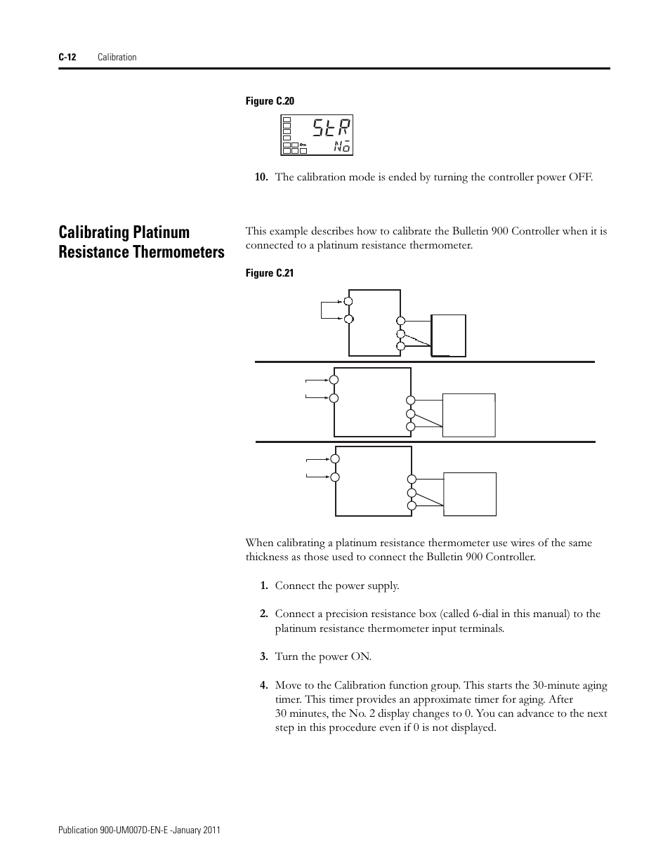 Calibrating platinum resistance thermometers | Rockwell Automation 900-TC32 Digital Temperature Controllers, Series B User Manual | Page 390 / 410