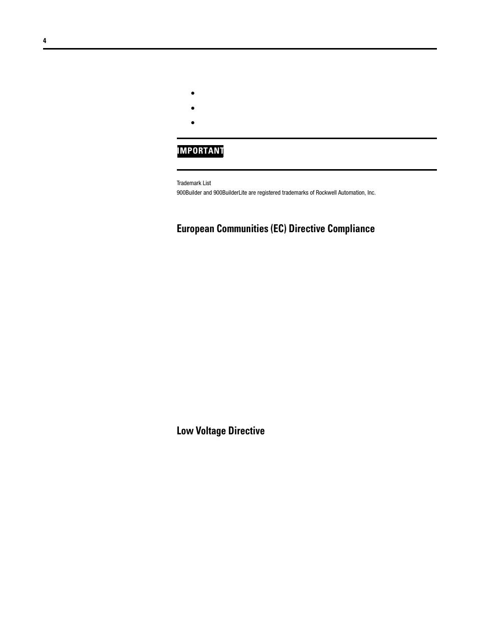 European communities (ec) directive compliance, Low voltage directive | Rockwell Automation 900-TC32 Digital Temperature Controllers, Series B User Manual | Page 4 / 410