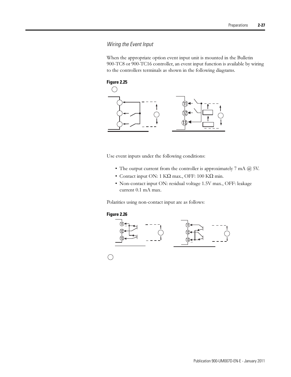 Wiring the event input | Rockwell Automation 900-TC32 Digital Temperature Controllers, Series B User Manual | Page 65 / 410