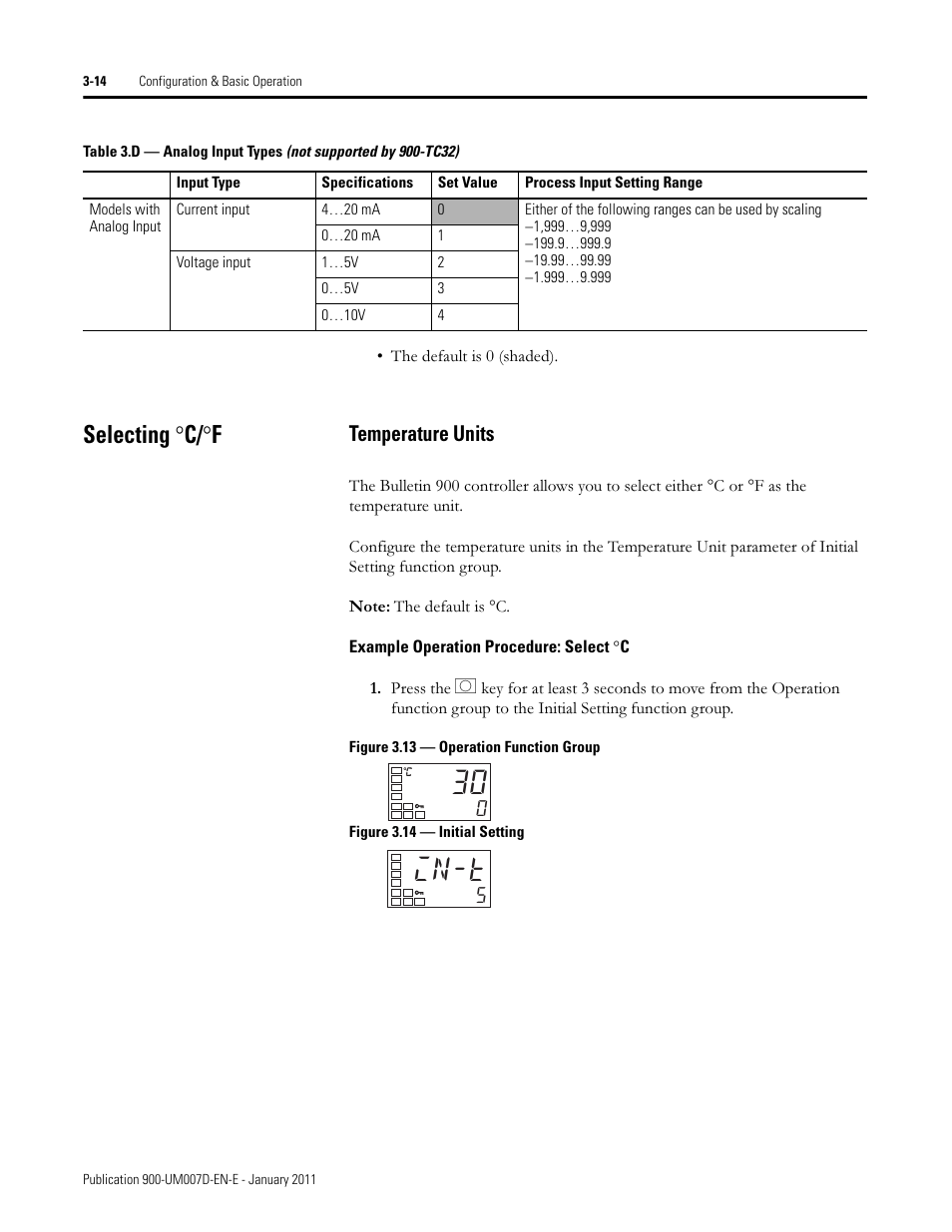 In-t, Selecting ° c/ ° f, Temperature units | Rockwell Automation 900-TC32 Digital Temperature Controllers, Series B User Manual | Page 84 / 410