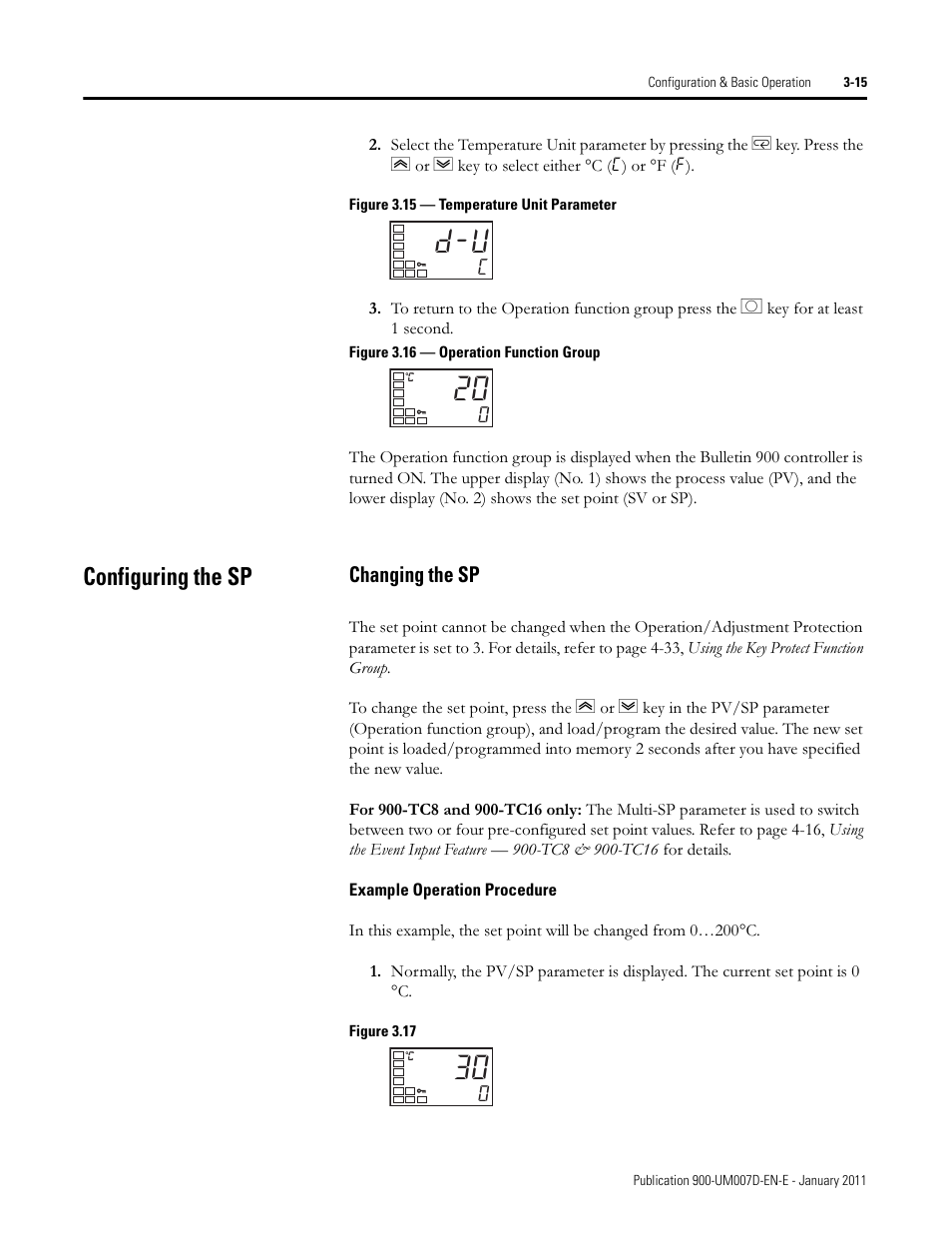 Configuring the sp | Rockwell Automation 900-TC32 Digital Temperature Controllers, Series B User Manual | Page 85 / 410