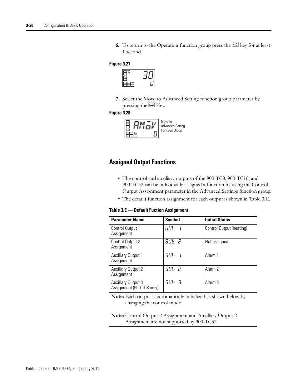 Amov, Assigned output functions | Rockwell Automation 900-TC32 Digital Temperature Controllers, Series B User Manual | Page 90 / 410