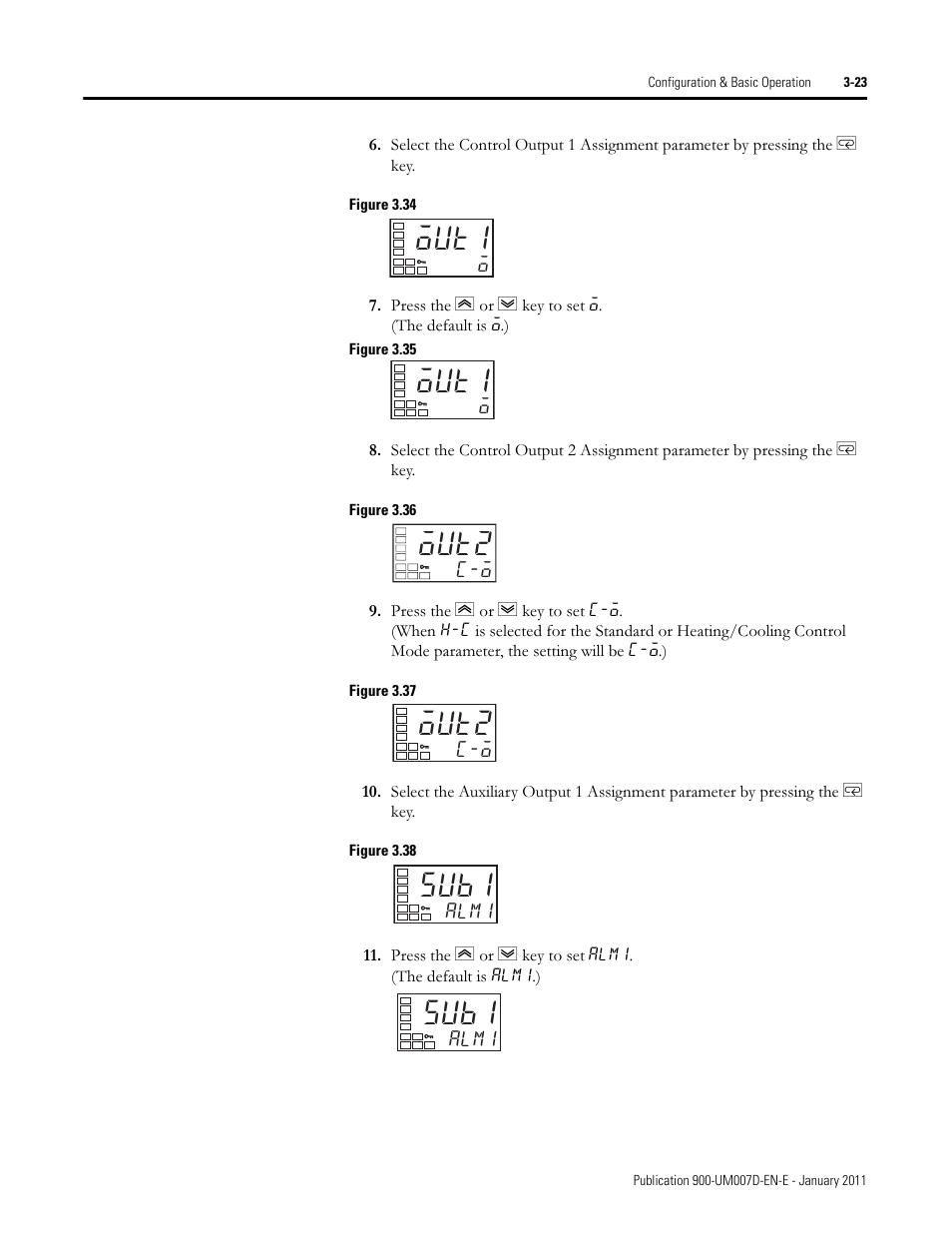Out1, Out2, Sub1 | Rockwell Automation 900-TC32 Digital Temperature Controllers, Series B User Manual | Page 93 / 410