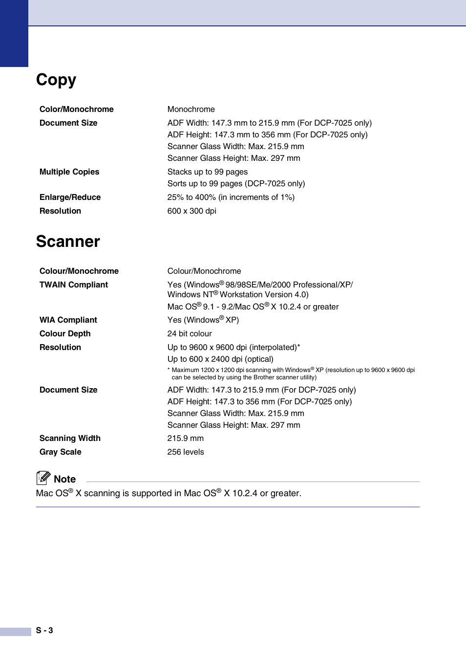 Copy, Scanner, Copy scanner | Brother DCP-7010L User Manual | Page 64 / 69