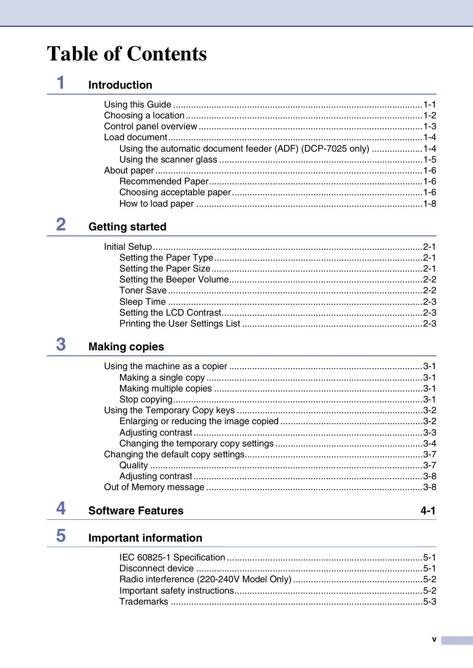 Brother DCP-7010L User Manual | Page 7 / 69