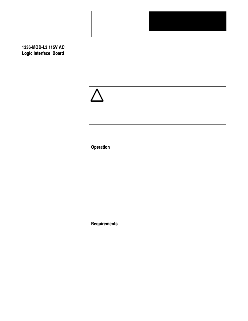 1336 mod l3 115v ac logic interface board | Rockwell Automation 1336 3-20HP FRN 1.01-3.01 User Manual | Page 114 / 120