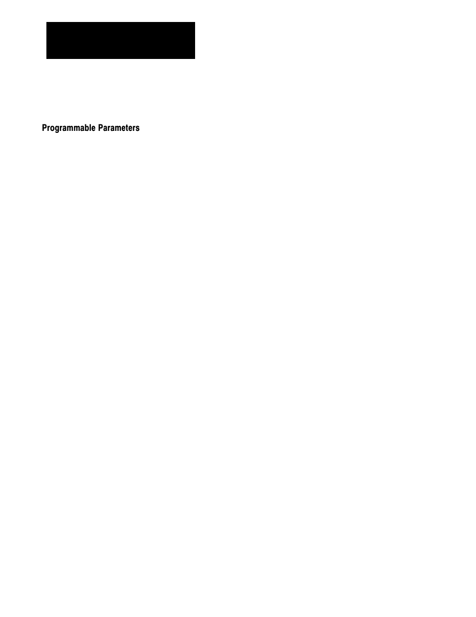 Programmable parameters | Rockwell Automation 1336 3-20HP FRN 1.01-3.01 User Manual | Page 39 / 120