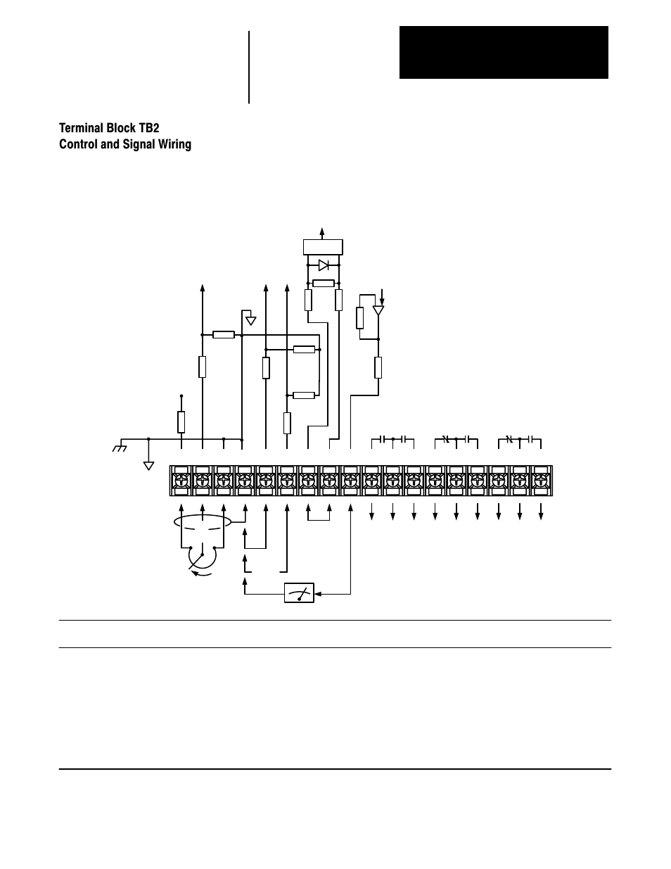 Terminal block tb2, Control and signal wiring, Wiring chapter 6 | Rockwell Automation 1336 3-20HP FRN 1.01-3.01 User Manual | Page 64 / 120