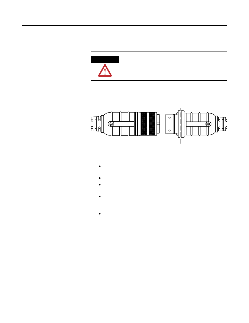 Installing push-pull and bulkhead connectors | Rockwell Automation 1326-xxxx Cable Bulkhead Connector User Manual | Page 8 / 12