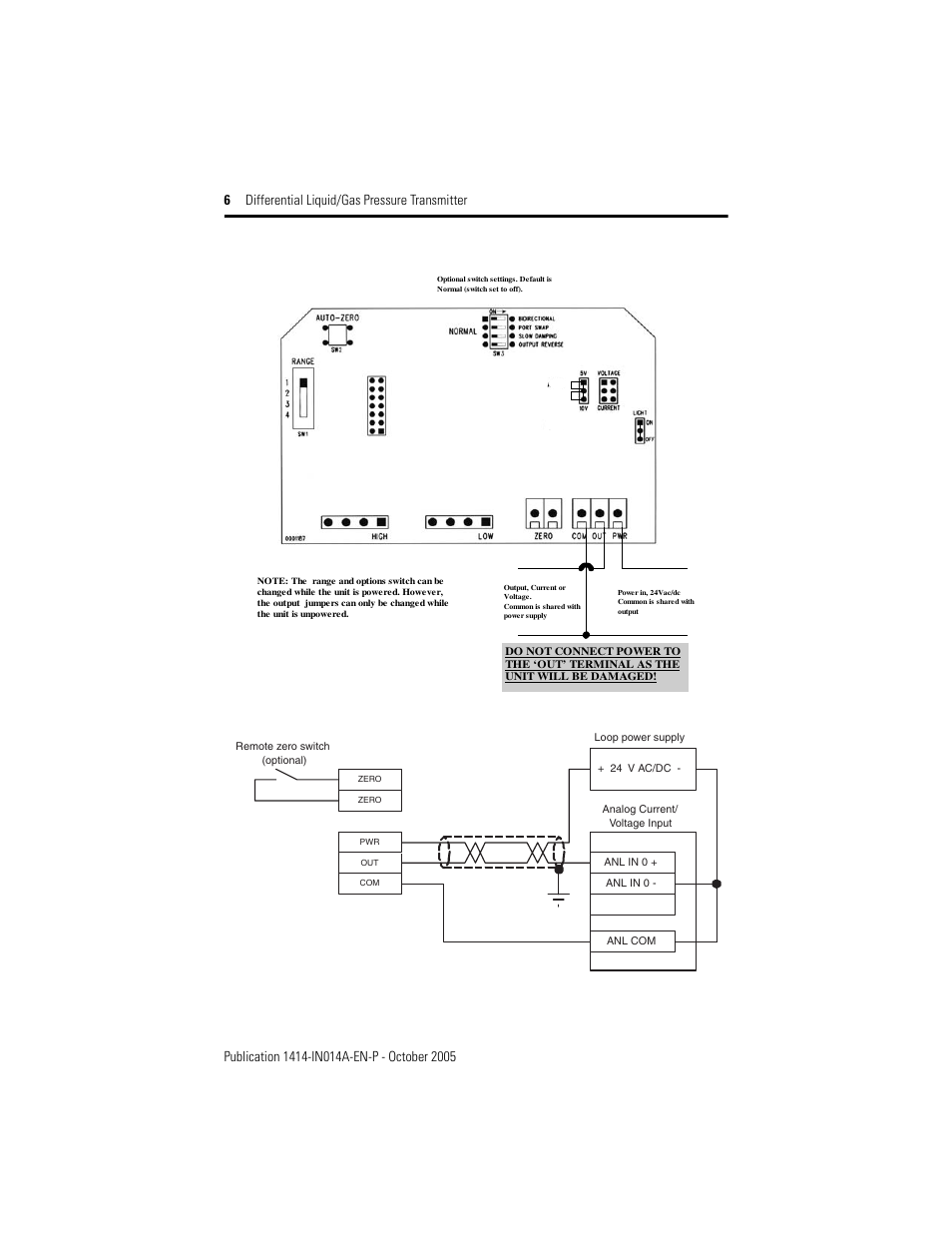 Rockwell Automation 1414-CPZxxxxx_IPZxxxxx Differential Liquid/Gas Pressure Transmitter User Manual | Page 6 / 8